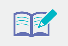 open book with pen