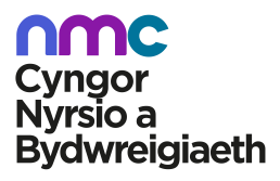 NMC logo Cymraeg