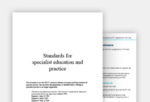  Standards for specialist education and practice publication cover