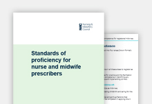 Standards of proficiency for nurse and midwife prescribers publication cover